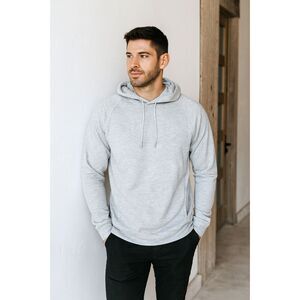 Lululemon Athletica Light Gray City Sweat Pullover Hoodie Top   Mens Size Medium